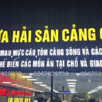 BẢNG HIỆU QUÁN HẢI SẢN BỀN ĐẸP, ẤN TƯỢNG, THU HÚT KHÁCH HÀNG