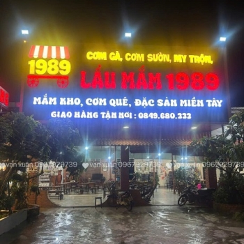 THI CÔNG BẢNG HIỆU QUÁN ĂN TRỌN GÓI GIÁ RẺ