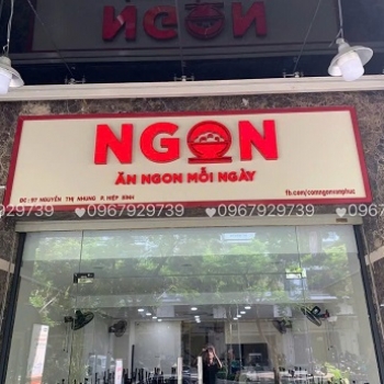 THI CÔNG BẢNG HIỆU QUÁN ĂN GIÁ RẺ TRỌN GÓI